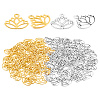 100pcs 2 Colors Tibetan Style Alloy Pendants FIND-LP0001-52-3