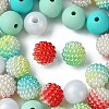 DIY Round Silicone & Acrylic & Berry Beads Making Findings Kits DIY-FS0006-26A-3