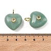 Natural Green Aventurine Pendants G-B180-03G-10-3