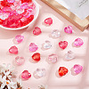 100Pcs 5 Colors Transparent Acrylic Beads TACR-HY0001-06-4