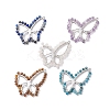 5Pcs 5 Styles Natural Apatite & Rose Quartz & Garnet & Amethyst & Lapis Lazuli Faceted Round Pendants PALLOY-JF02602-01S-1