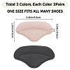 6 Pairs 2 Colors Cotton Anti-Wear Heel Grips FIND-GF0005-49-2