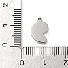 304 Stainless Steel Pendants STAS-M069-02G-P-3