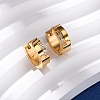 304 Stainless Steel Cubic Zirconia Hoop Earrings EJEW-D331-11G-4