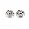 Tibetan Style Alloy Bead Caps TIBEP-T006-13AS-2