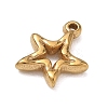 304 Stainless Steel Charms SA-B007-02G-C-2