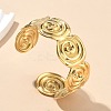 304 Stainless Steel Cuff Bangles for Women AJEW-P127-18G-1