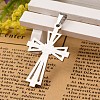 Tarnish Resistant 304 Stainless Steel Cross Pendants X-STAS-I035-31A-2