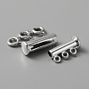 3-Strand 6-Hole Alloy Magnetic Slide Lock Clasps FIND-TAC0014-69A-P-3