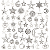 4 Sets 2 Style Tibetan Style Alloy Pendants FIND-HY0002-84-1