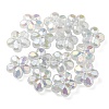 UV Plating Luminous Transparent Acrylic Beads OACR-P010-16D-3