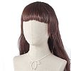 Bowknot 304 Stainless Steel Necklaces NJEW-JN04670-01-2