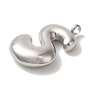 Non-Tarnish 304 Stainless Steel Pendants X-STAS-M017-08P-20-2