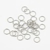 Tarnish Resistant 304 Stainless Steel Open Jump Rings STAS-M008-04E-1