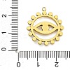 Ion Plating(IP) 304 Stainless Steel Rhinestone Pendants STAS-U034-03G-3
