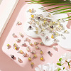 100Pcs Mixed Styles Glass Pendants PALLOY-TADJ00008-4