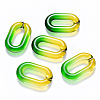 Two Tone Transparent Acrylic Linking Rings OACR-S036-006A-N05-3