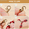 400Pcs 4 Colors Zinc Alloy Lobster Claw Clasps FIND-SP0001-31-6