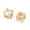 Brass Micro Pave Cubic Zirconia Pendants KK-D382-04G-02-2