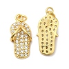 925 Sterling Silver Micro Pave Cubic Zirconia Shoe Pendants STER-I010-04G-1
