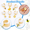 304 Stainless Steel Open Cuff Rings RJEW-UN00015-4