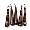 Natural Tiger Eye Big Pendants G-T131-17E-1
