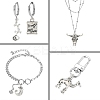 50Pcs 10 Style Tibetan Style Alloy Pendants FIND-CJ0001-60-6