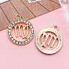 Zinc Alloy Crystal Rhinestone Pendants WGC2D94-06-1