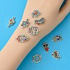 10Pcs 10 Styles Alloy Connector Charms FIND-YW0004-21-5