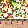 4 Colors 8/0 Christmas MIYUKI Round Rocailles Seed Beads SEED-X0058-15-3