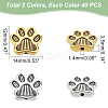 80Pcs 2 Colors Tibetan Style Alloy Beads FIND-PH0005-72-4