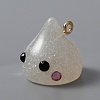 Resin Pendants RESI-WH0026-20D-2