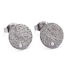 Non-Tarnish 304 Stainless Steel Stud Earring Findings STAS-Z021-B-01P-1