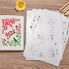 1Pc Plastic Reusable Drawing Painting Stencils Templates DIY-DJ0001-09C-7