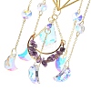 Iron & Natural Amethyst Hanging Suncatchers HJEW-F024-02B-2