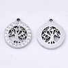 201 Stainless Steel Pendants STAS-N091-25P-2