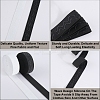 10 Yards 2 Colors Non-slip Transparent Silicone Polyester Elastic Band OCOR-GF0004-15B-5