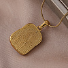 Vintage 304 Stainless Steel Enamel Flower Pendant Necklaces with Imitation Pearl for Women CU9573-3