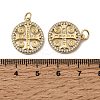 Golden Tone Brass Micro Pave Cubic Zirconia Pendants KK-I658-30B-3