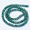 Electroplate Glass Beads Strands EGLA-A034-P1mm-B09-2