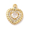 Brass Micro Pave Cubic Zirconia Pendants LS-KK-E082-04G-1