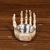 Halloween Skull Bone Resin Candlestick PW-WG61B8F-01-1
