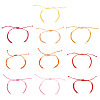 30Pcs 10 Styles Adjustable Waxed Polyester Cord Bracelet Making X1-AJEW-TAC00051-1