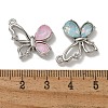 Rack Plating Alloy Rhinestone Pendants PALLOY-F312-16P-3