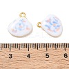 304 Stainless Steel Enamel & Glitter Powder Pendants STAS-Q119-04G-03-3