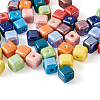 50Pcs 10 Style Handmade Porcelain Bead Strand PORC-FW0001-03-3
