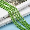 Opaque Glass Beads Strands GLAA-P001-03A-02-4