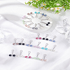 2 Cards Steel U Shape Clips Set AJEW-LP0002-12-3
