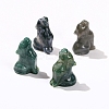 Natural Indian Agate Carved Wolf Figurines PW-WG639A4-06-1