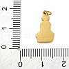 Christmas Theme Ion Plating(IP) 304 Stainless Steel Enamel Pendants STAS-Z104-01G-06-3